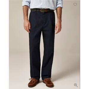 J. Crew NWT Crosby Classic-Fit Pant Garment-Dyed Italian Cotton-Linen 34 x 30